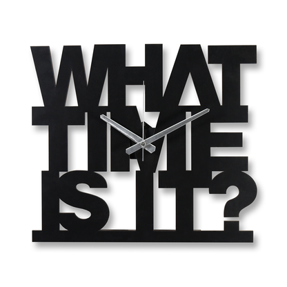 What Time Is It Ahşap Duvar Saati