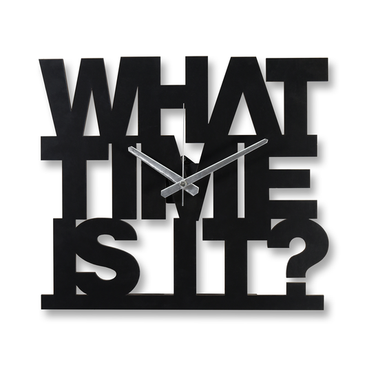 What Time Is It Ahşap Duvar Saati