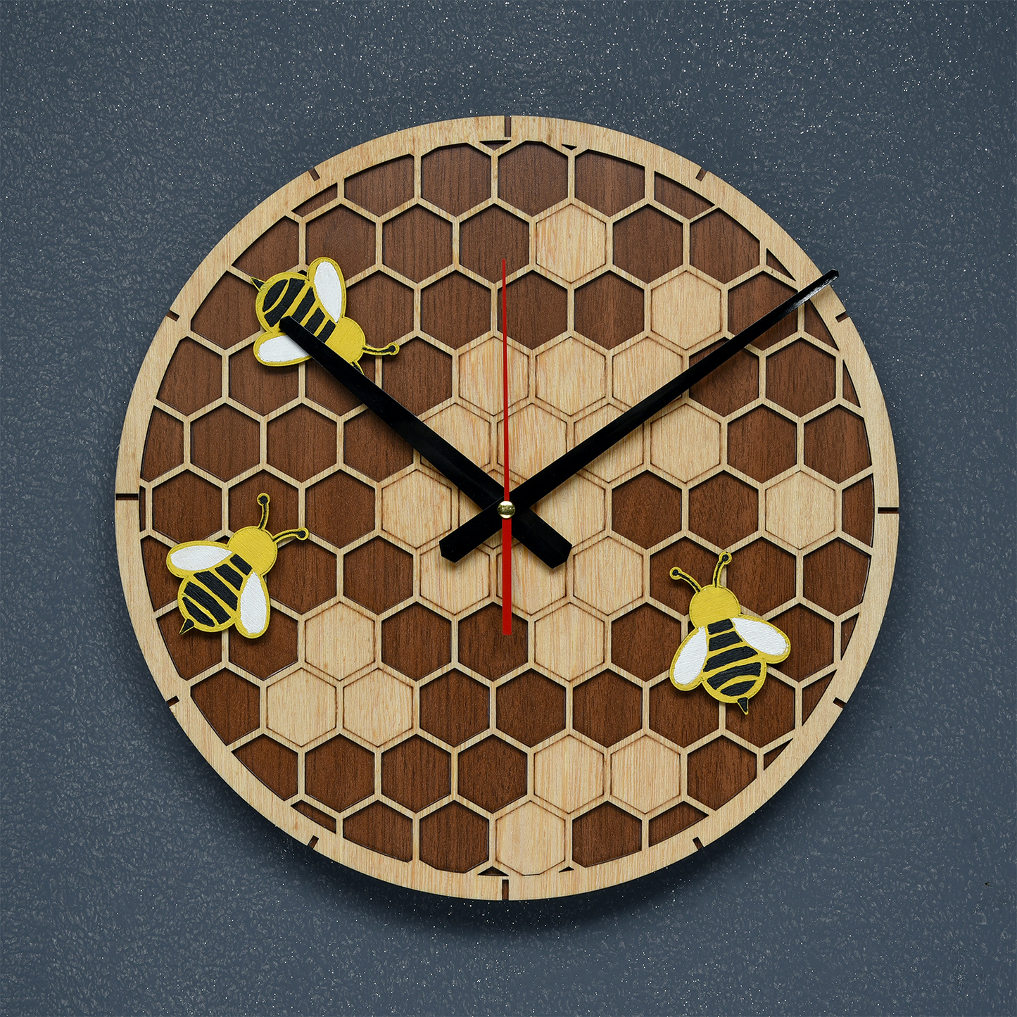 Honey Rhythm Ahşap Duvar Saati