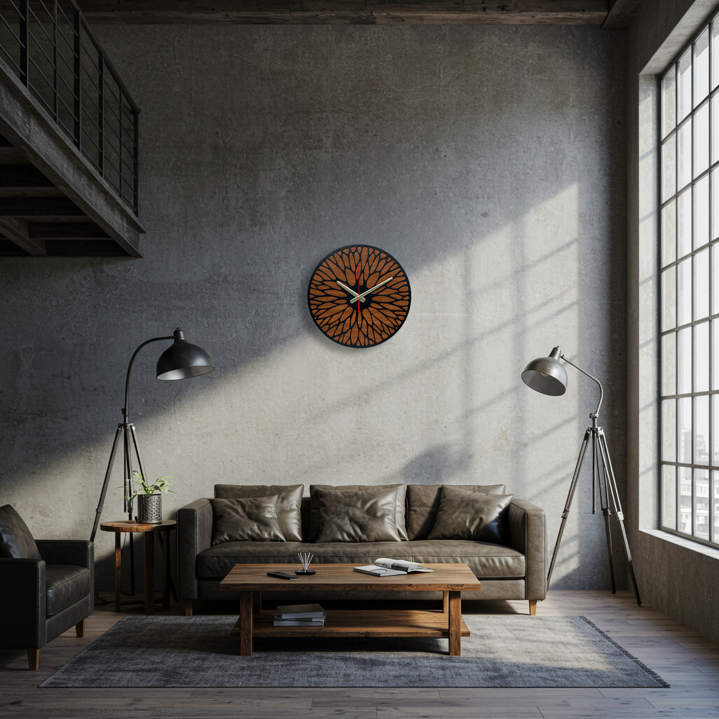 Timber Echo Ahşap Duvar Saati