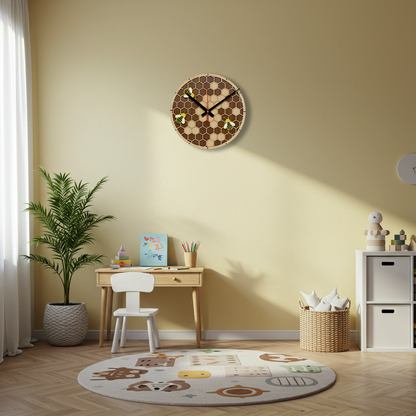 Honey Rhythm Ahşap Duvar Saati