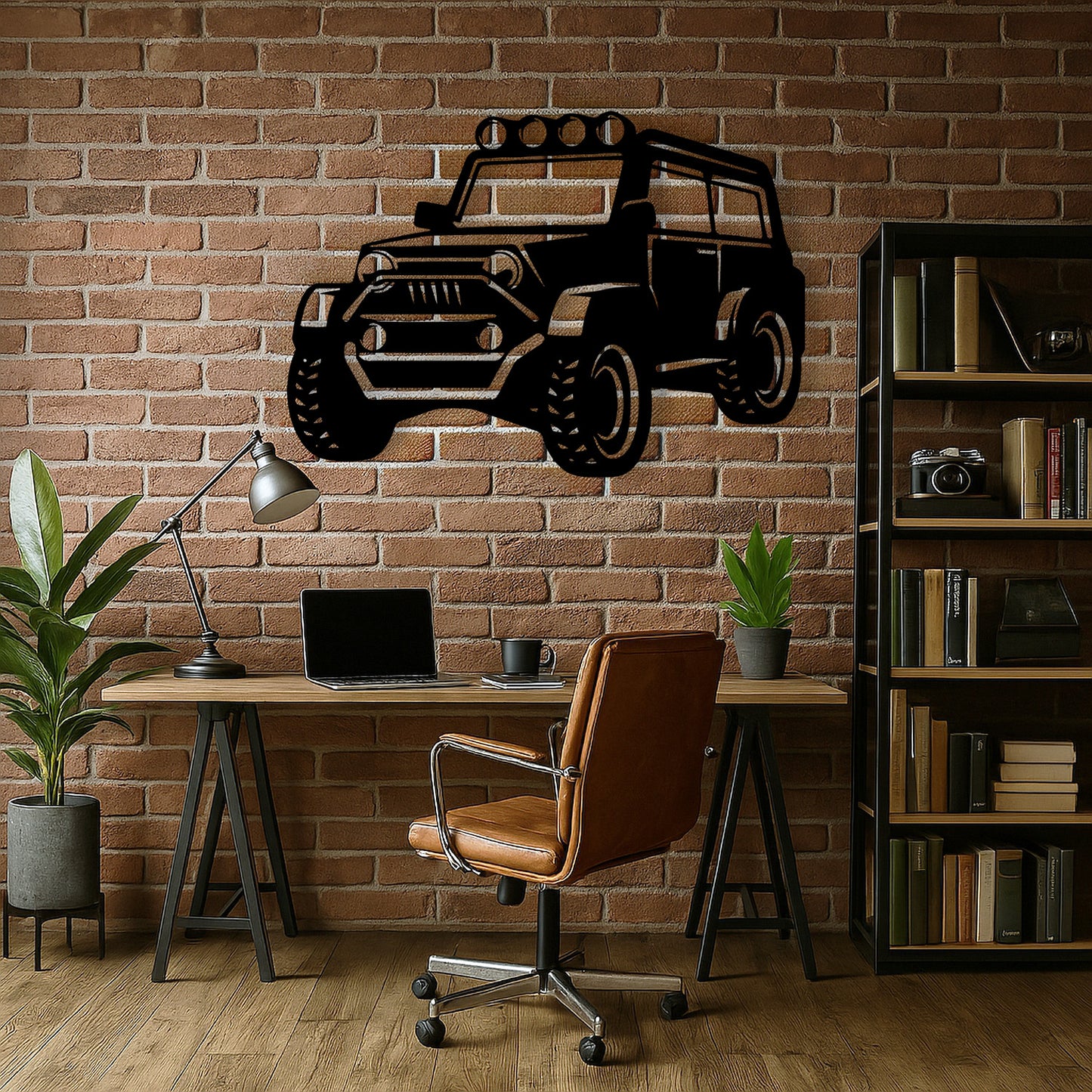 4x4 Efsanesi Temalı Ahşap Duvar Tablosu