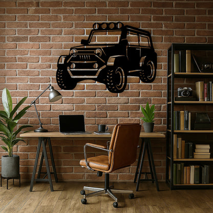 4x4 Efsanesi Temalı Ahşap Duvar Tablosu