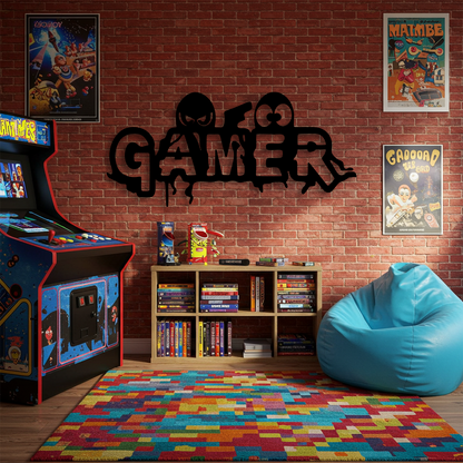 Pixel Savaşları Temalı Ahşap Duvar Tablosu