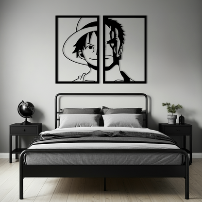 One Piece Temalı Ahşap Duvar Tablosu
