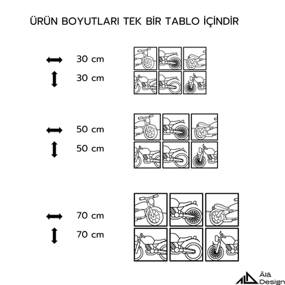 Motor Tınısı Temalı Ahşap Duvar Tablosu