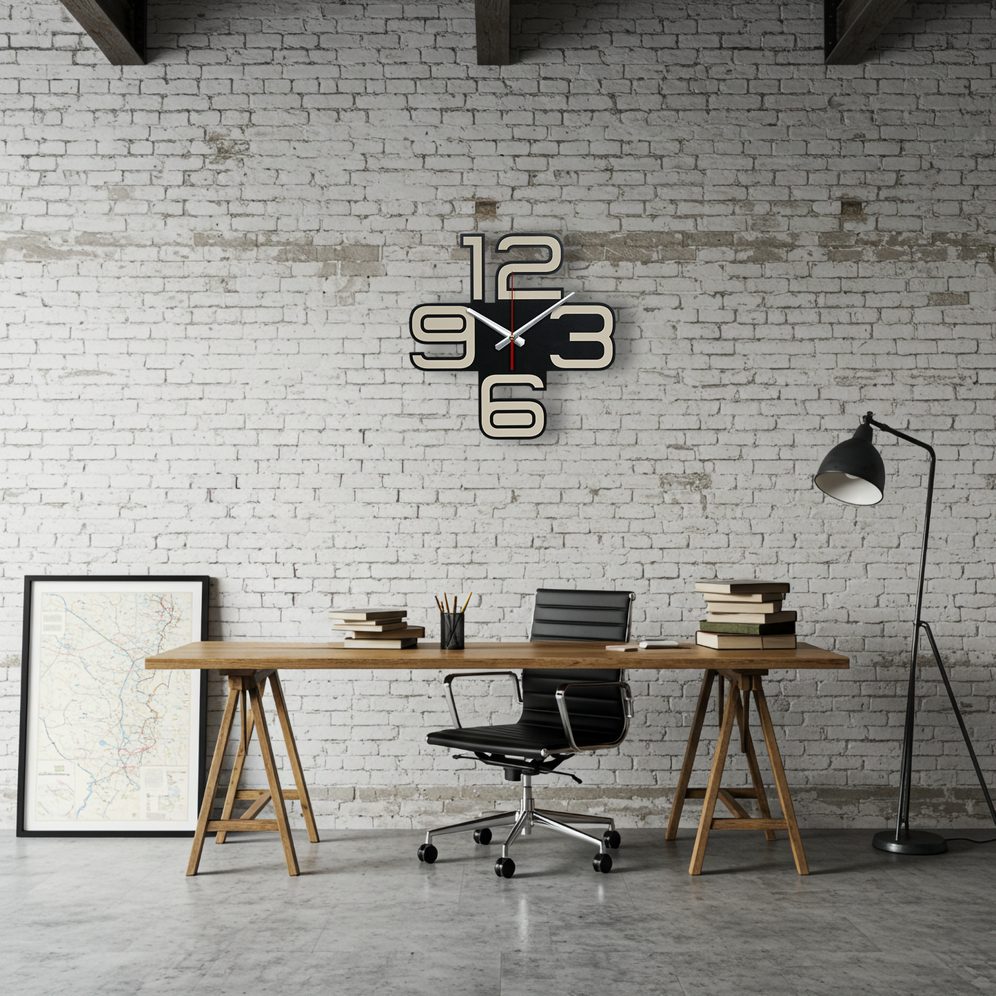 Urban Code Ahşap Duvar Saati