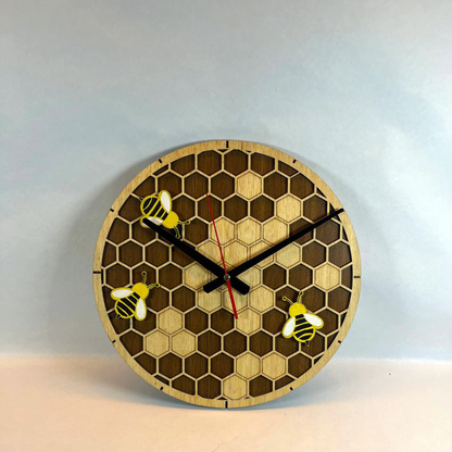 Honey Rhythm Ahşap Duvar Saati